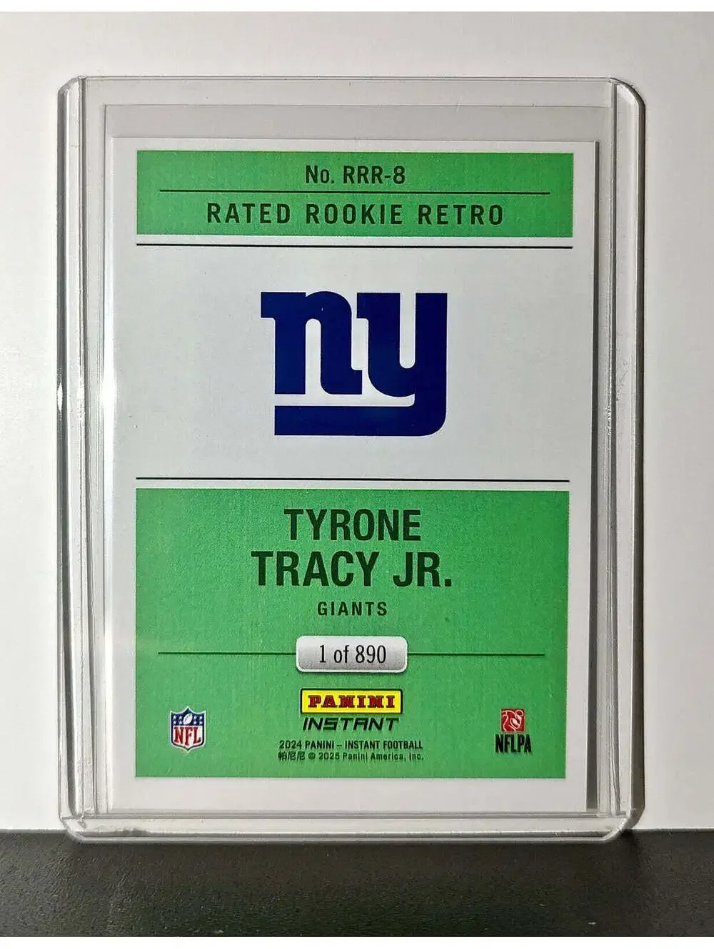 Tyrone Tracy Jr. Rookie 2024 Panini Rated Rookie Retro NFL #8 Packers 1 of 890